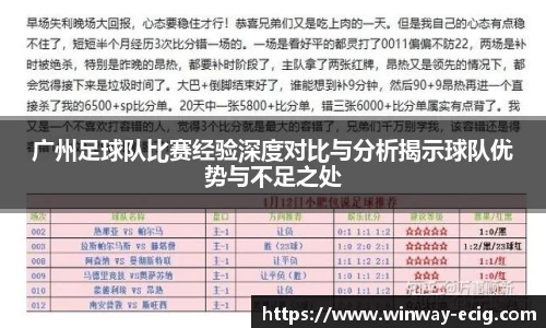 广州足球队比赛经验深度对比与分析揭示球队优势与不足之处